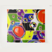 Primaire Kleuren Kunst Wandkleed (Voorkant (horizontaal))