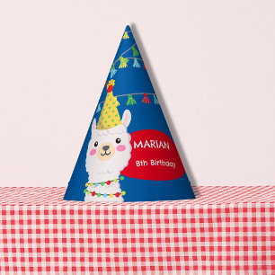 Primaire kleuren lama feesthoedjes