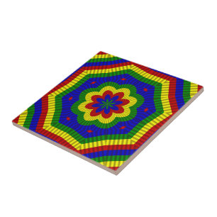 Primaire kleuren met rolventilator 1 tegeltje