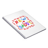 Primaire kleuren Nieuwe Papa-cadeaus Notitieboek (Rechterzijde)