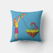 Primaire kleuren puzzel: mama & Baby ‘Je maakt me  Kussen (Achterkant)