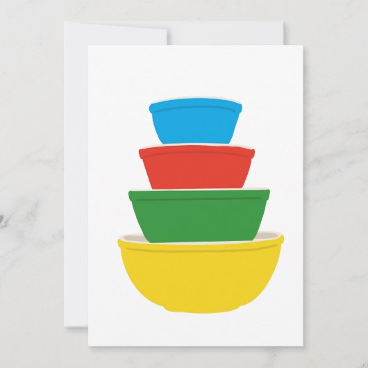 Primaire kleuren  Pyrex Notecard Bedankkaart (Voorkant)