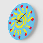 Primaire kleuren Sun Clock Grote Klok (Hoek)