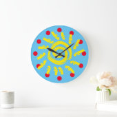 Primaire kleuren Sun Clock Grote Klok (Huis)