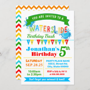 Primaire kleuren van de verjaardagsfeestdag van Wa Kaart