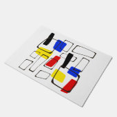 Primaire kleuren voor moderne stijl deurmat (Schuin)