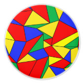 Primaire kleuren "vouwen" keramische knop (Voorkant)