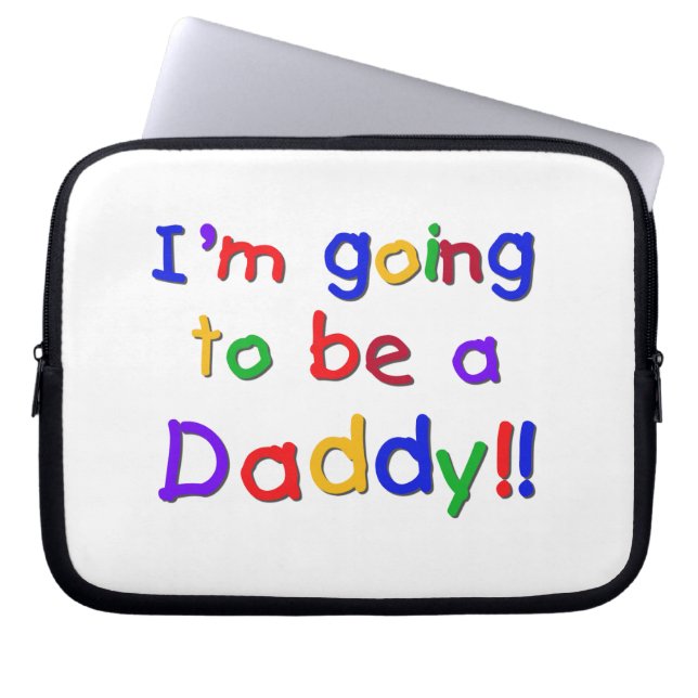 Primaire kleuren worden papa cadeaus laptop sleeve (Voorkant)