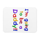 Primaire kleuren worden papa cadeaus magneet (Horizontaal)