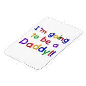 Primaire kleuren worden papa cadeaus magneet (Linkerzijde)