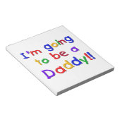 Primaire kleuren worden papa cadeaus notitieblok (Schuin)