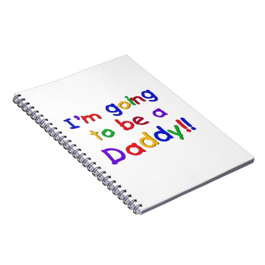 Primaire kleuren worden papa cadeaus notitieboek (Rechterzijde)