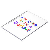 Primaire kleuren worden papa cadeaus notitieboek (Linkerzijde)