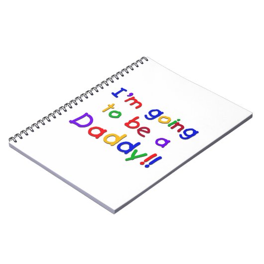 Primaire kleuren worden papa cadeaus notitieboek (Linkerzijde)