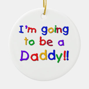 Primaire kleuren worden papa Gifts Keramisch Ornament