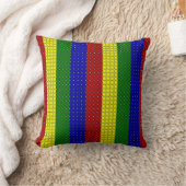 Primaire kleuren Woven Stripes-Sq Sierkussen (Deken)