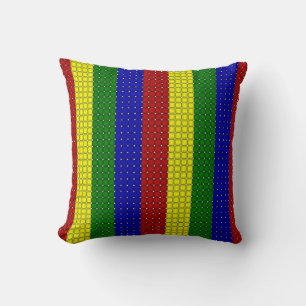 Primaire kleuren Woven Stripes-Sq Sierkussen