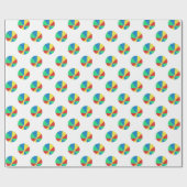 Primaire kleurenbalken cadeaupapier (Vlak)