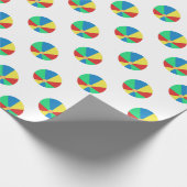 Primaire kleurenbalken cadeaupapier (Hoek)