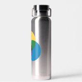 Primaire kleurencirkels blokkeren Waterflesje Waterfles (Achterkant)