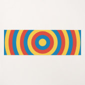 Primaire kleurenringen met naam op rug yogamat (Voorkant (horizontaal))