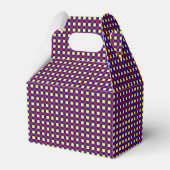 Primaire kleurstof-Gingham-3-party ventilatordraag Bedankdoosjes (Achterkant)