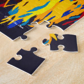 Primaire Lion Puzzle door Shai Steiner Legpuzzel (Zijkant)