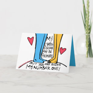 Primaire lymfoedeem-kaart "Altijd nummer één" Kaart