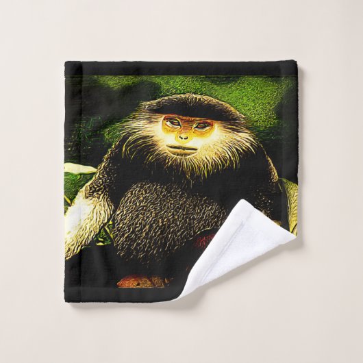 Primaire modellen: rood-gepantserd dec 01 bad handdoek (Wasdoekje)