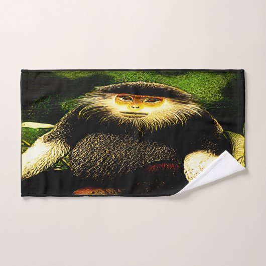 Primaire modellen: rood-gepantserd dec 01 bad handdoek (Handdoek)