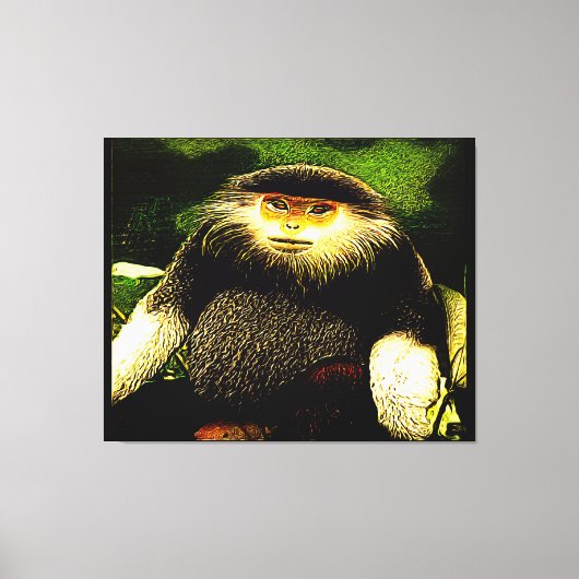 Primaire modellen: rood-gepantserd dec 01 canvas afdruk (Voorkant)