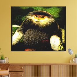 Primaire modellen: rood-gepantserd dec 01 canvas afdruk