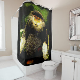 Primaire modellen: rood-gepantserd dec 01 douchegordijn