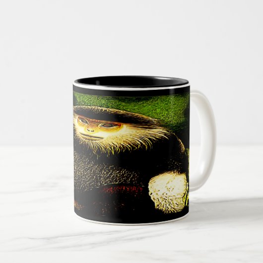 Primaire modellen: rood-gepantserd dec 01 tweekleurige koffiemok (Voorkant rechts)