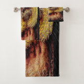 Primaire modellen: Saki-aap met witte gezicht Bad Handdoek (Insitu)