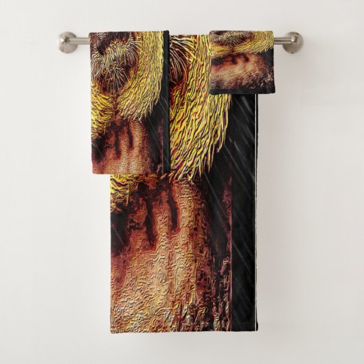 Primaire modellen: Saki-aap met witte gezicht Bad Handdoek (Insitu)