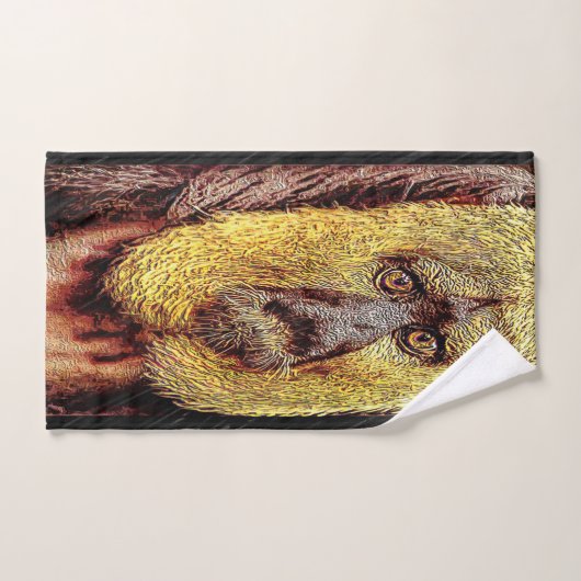 Primaire modellen: Saki-aap met witte gezicht Bad Handdoek (Handdoek)