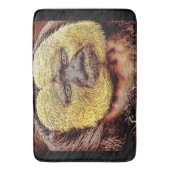 Primaire modellen: Saki-aap met witte gezicht Badmat (Voorkant Verticaal)