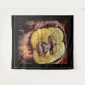 Primaire modellen: Saki-aap met witte gezicht Wandkleed (Voorkant (horizontaal))