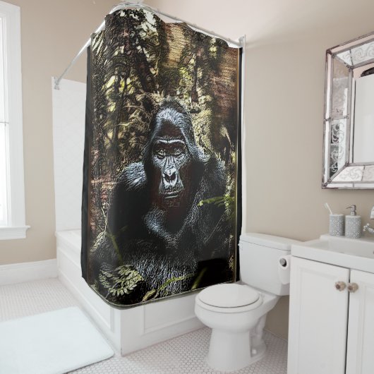 Primaire modellen: uitstekende Gorilla 02 Douchegordijn (In situ)