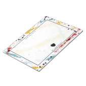 Primaire penseelstreken Abstracte kunstleraar Appl Notitieblok (Schuin)