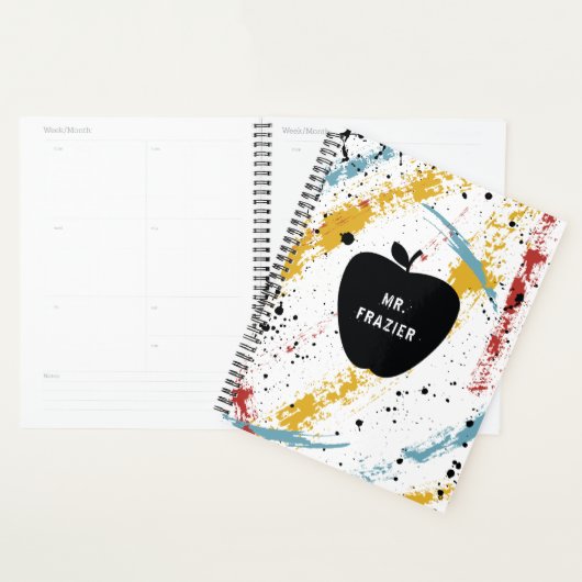 Primaire penseelstreken Abstracte kunstleraar Appl Planner (Display)