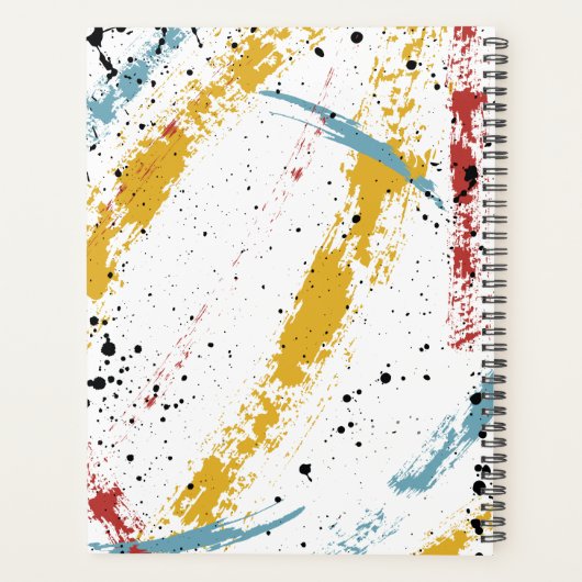 Primaire penseelstreken Abstracte kunstleraar Appl Planner (Achterkant)