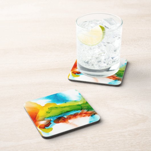 Primaire plug - Waterverven Bier Onderzetter (Rechterzijde)