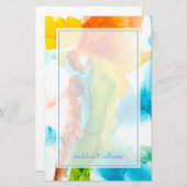 Primaire plug - Waterverven Briefpapier (Voorkant / Achterkant)