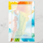 Primaire plug - Waterverven Briefpapier (Voorkant)