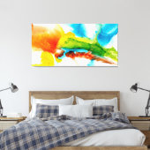 Primaire plug - Waterverven Canvas Afdruk (Insitu (Slaapkamer))