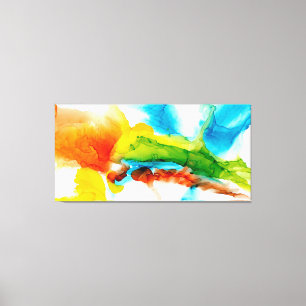 Primaire plug - Waterverven Canvas Afdruk