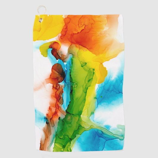 Primaire plug - Waterverven Golfhanddoek (Voorkant)