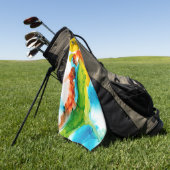 Primaire plug - Waterverven Golfhanddoek (Groen)